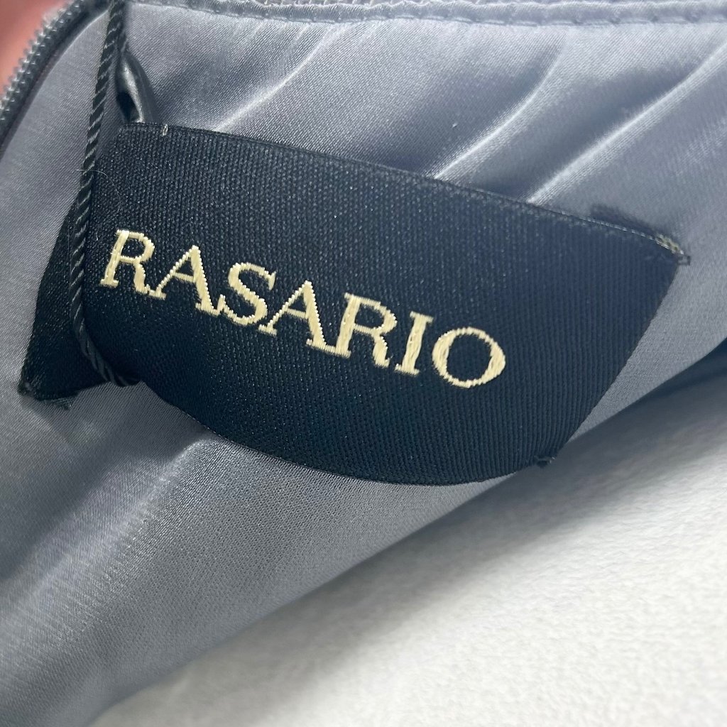 Nwt Rasario Silver Sequin Embellished Square Neck Maxi Gown — image 7 of 8